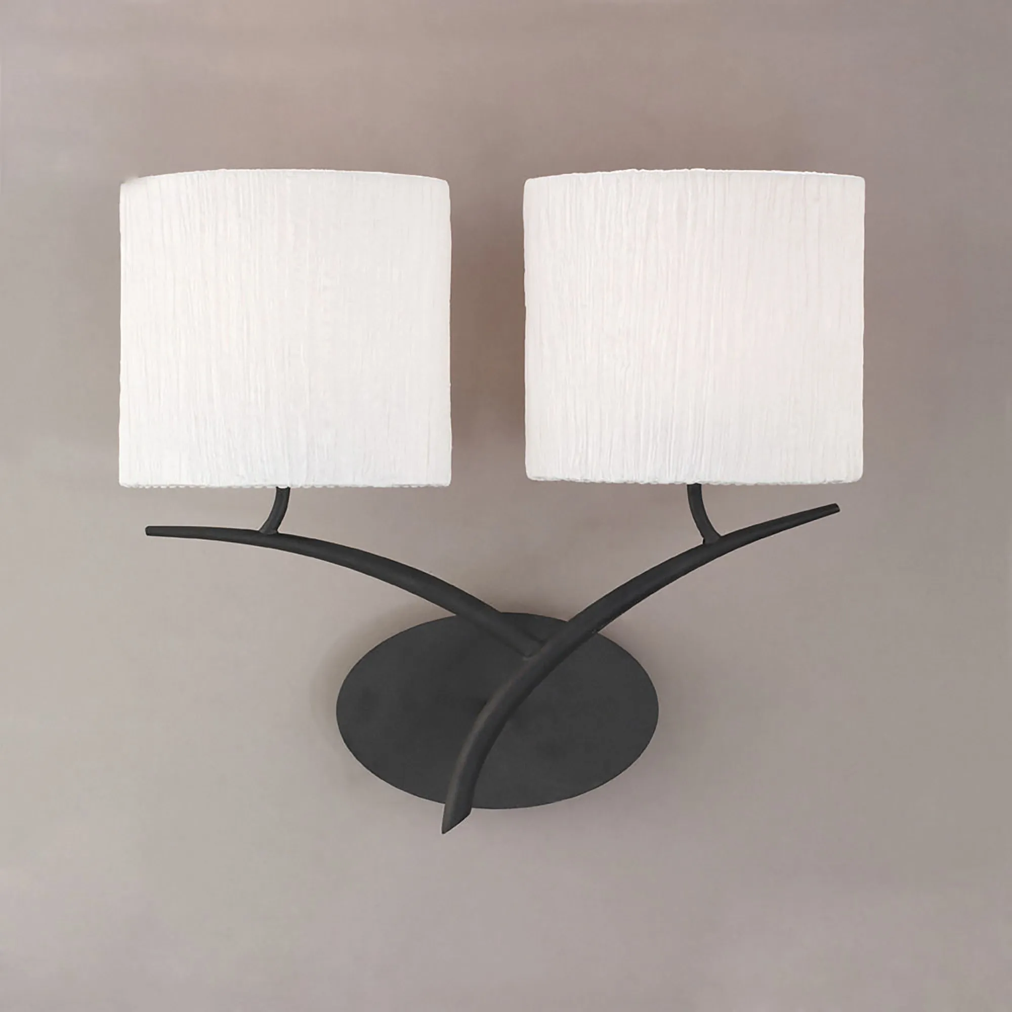 Eve Anthracite-White Wall Lights Mantra Armed Wall Lights Eve Anthracite-White Wall Lights Mantra Armed Wall Lights